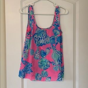 Lilly Pulitzer silk tank XS
